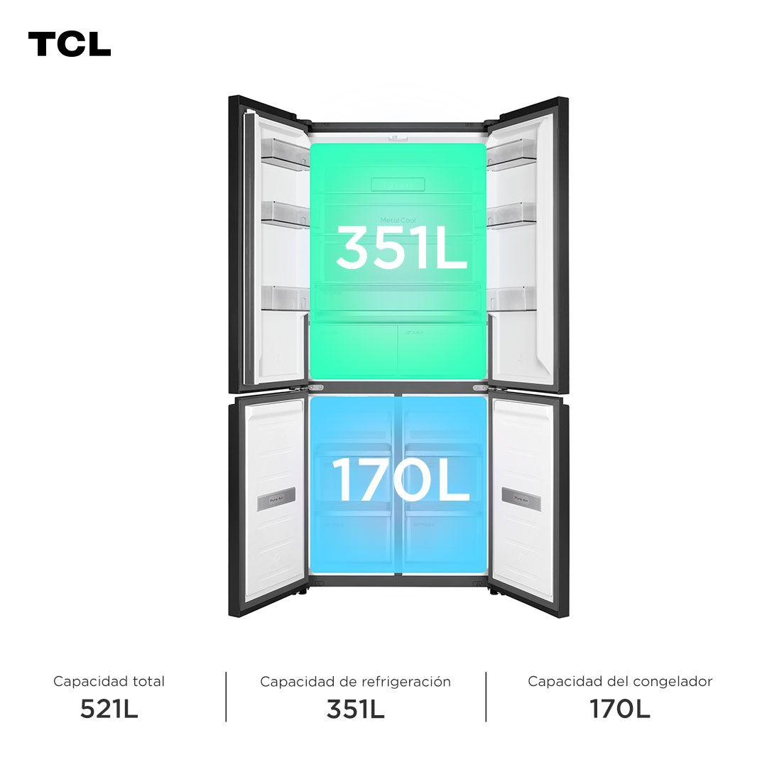 Refrigerador Cross Door TCL 518L C521CD-2