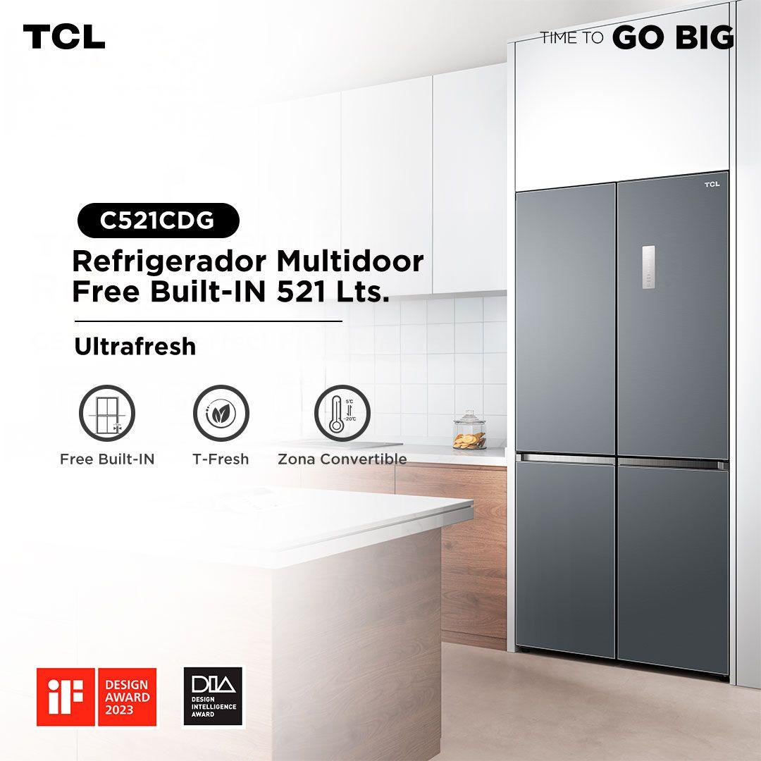 Refrigerador Cross Door TCL 518L C521CD-3