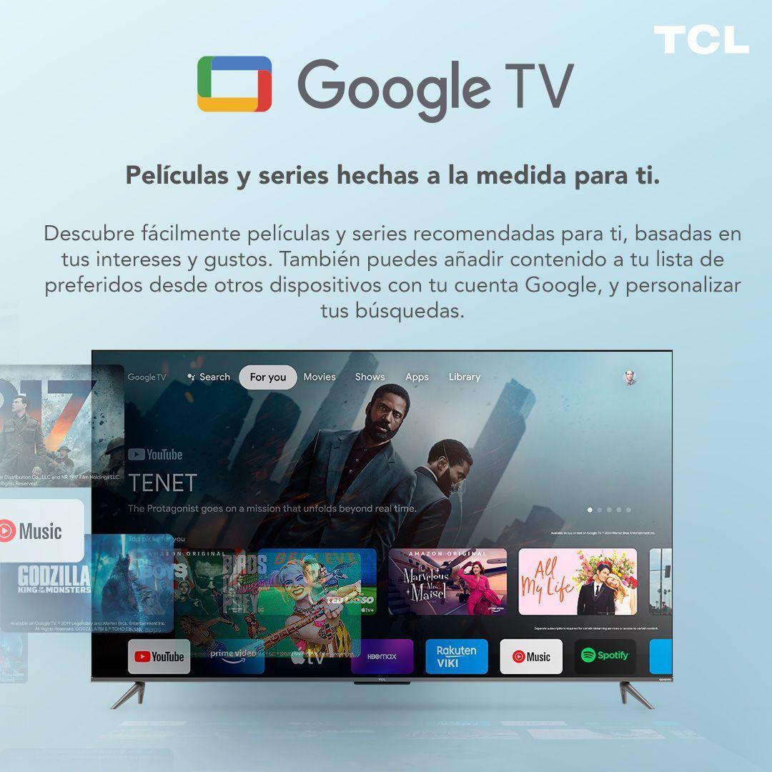 QLED 50" TCL 50C635 4K HDR Smart TV Google TV-2
