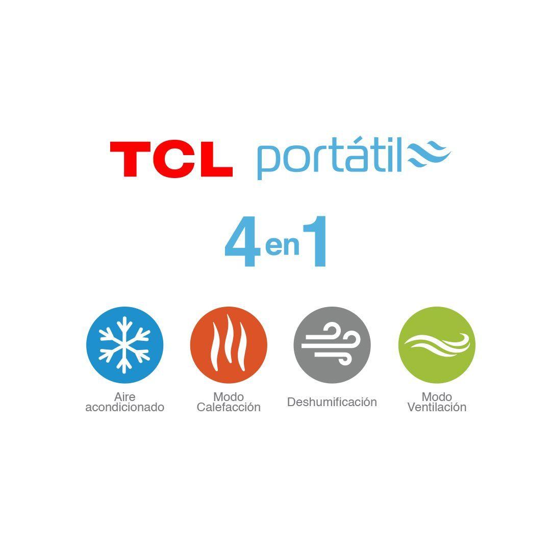 Aire Acondicionado Frio-Calor Portátil TCL 10.000btu 4en1-7