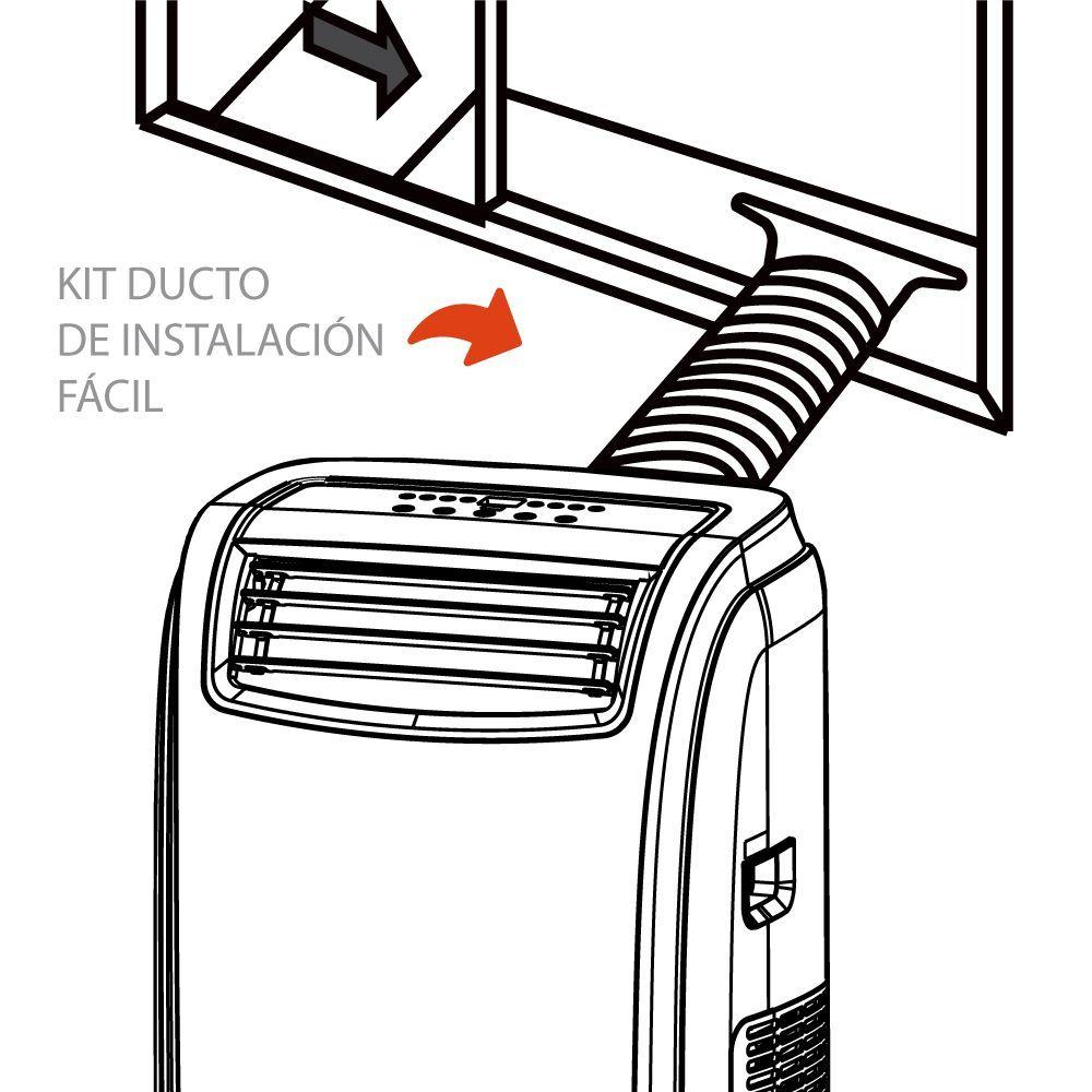 Aire Acondicionado Frio-Calor Portátil TCL 10.000btu 4en1-6