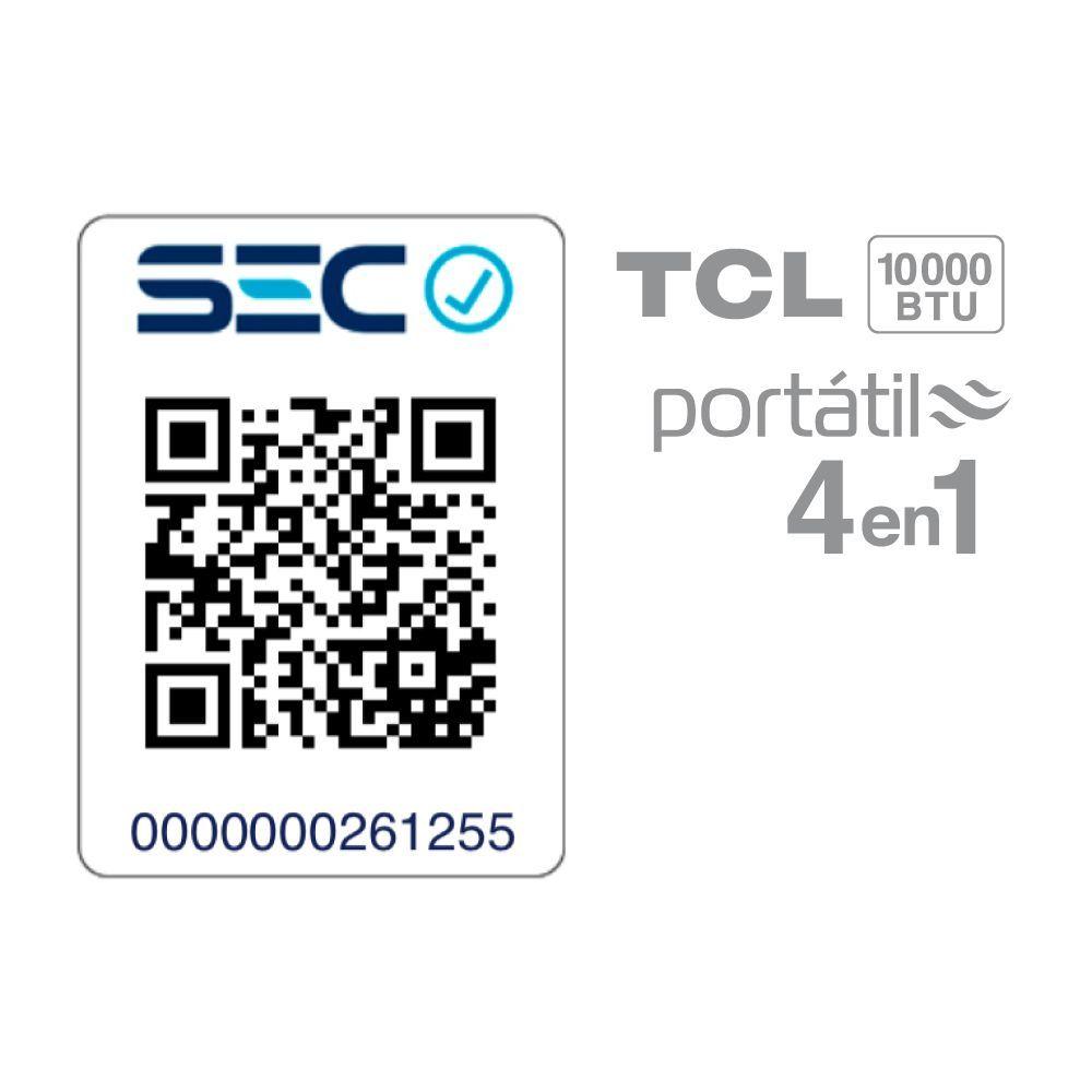 Aire Acondicionado Frio-Calor Portátil TCL 10.000btu 4en1-5