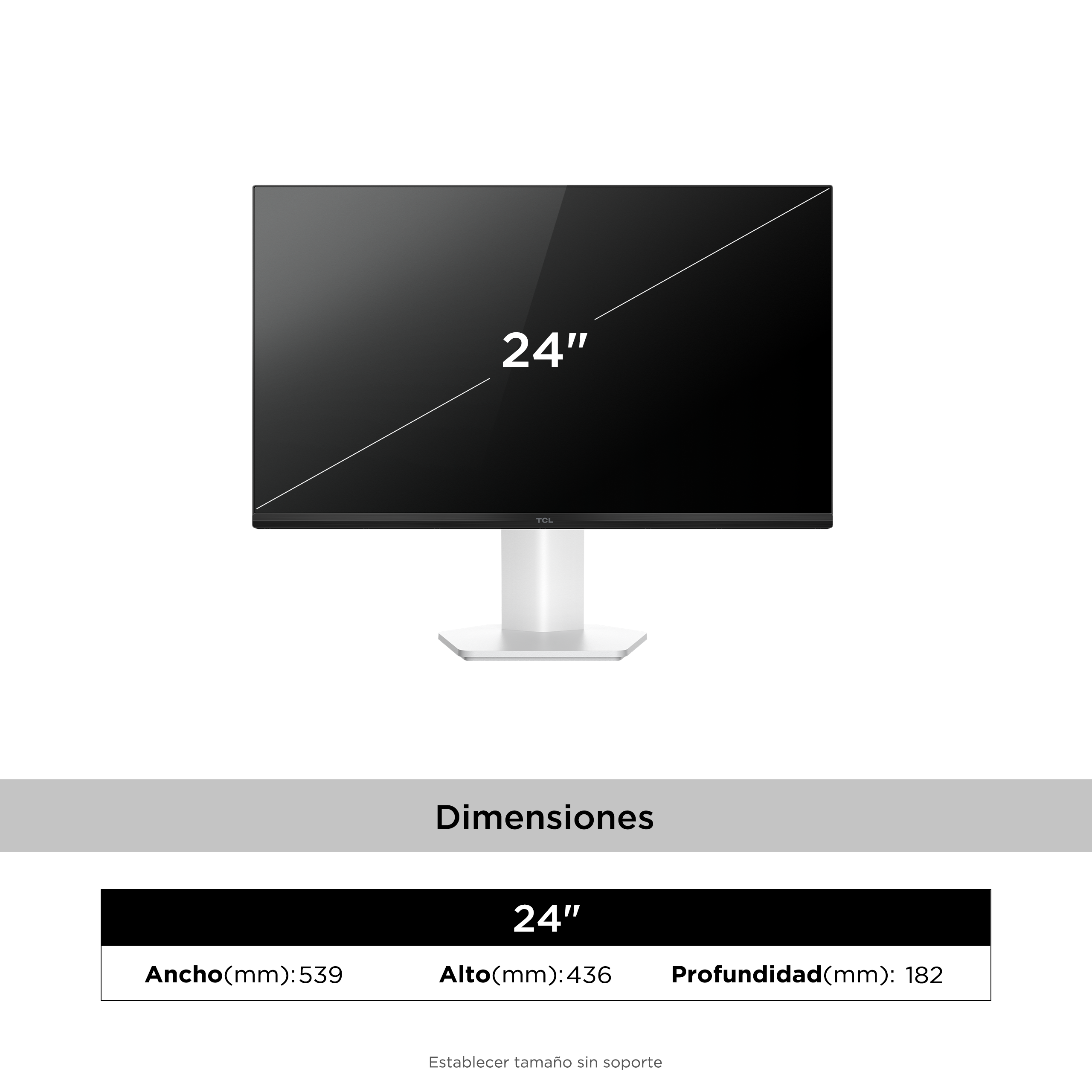 Monitor TCL 24" Mini LED 24G54 FHD 100Hz-3