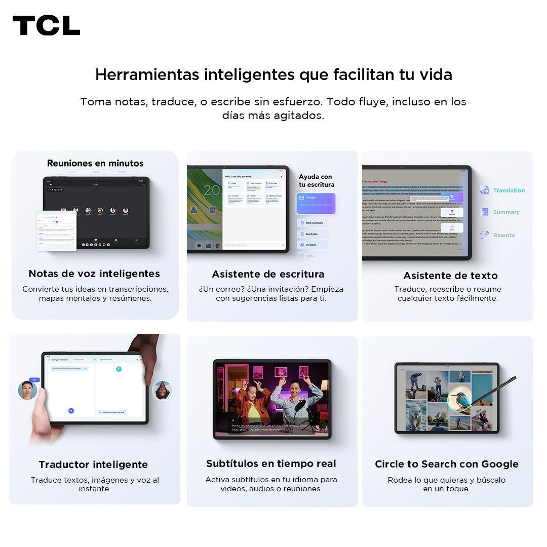Tablet TCL NXTPAPER 11 Gen2 128GB + 8GB Lápiz + Flip Case-5