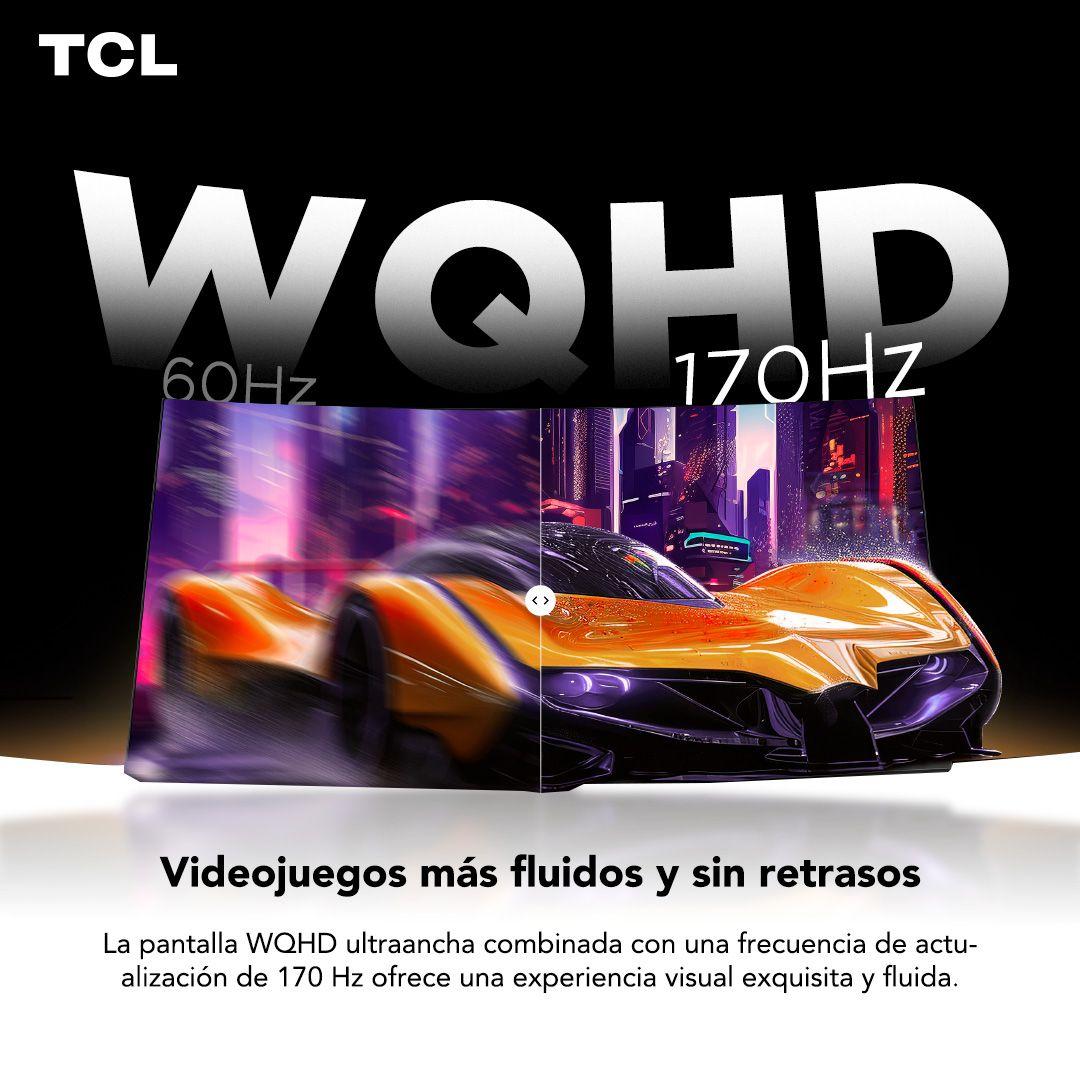 Monitor Gamer Curvo TCL 34" R83Q WQHD 170Hz QD-MiniLED 1ms-4