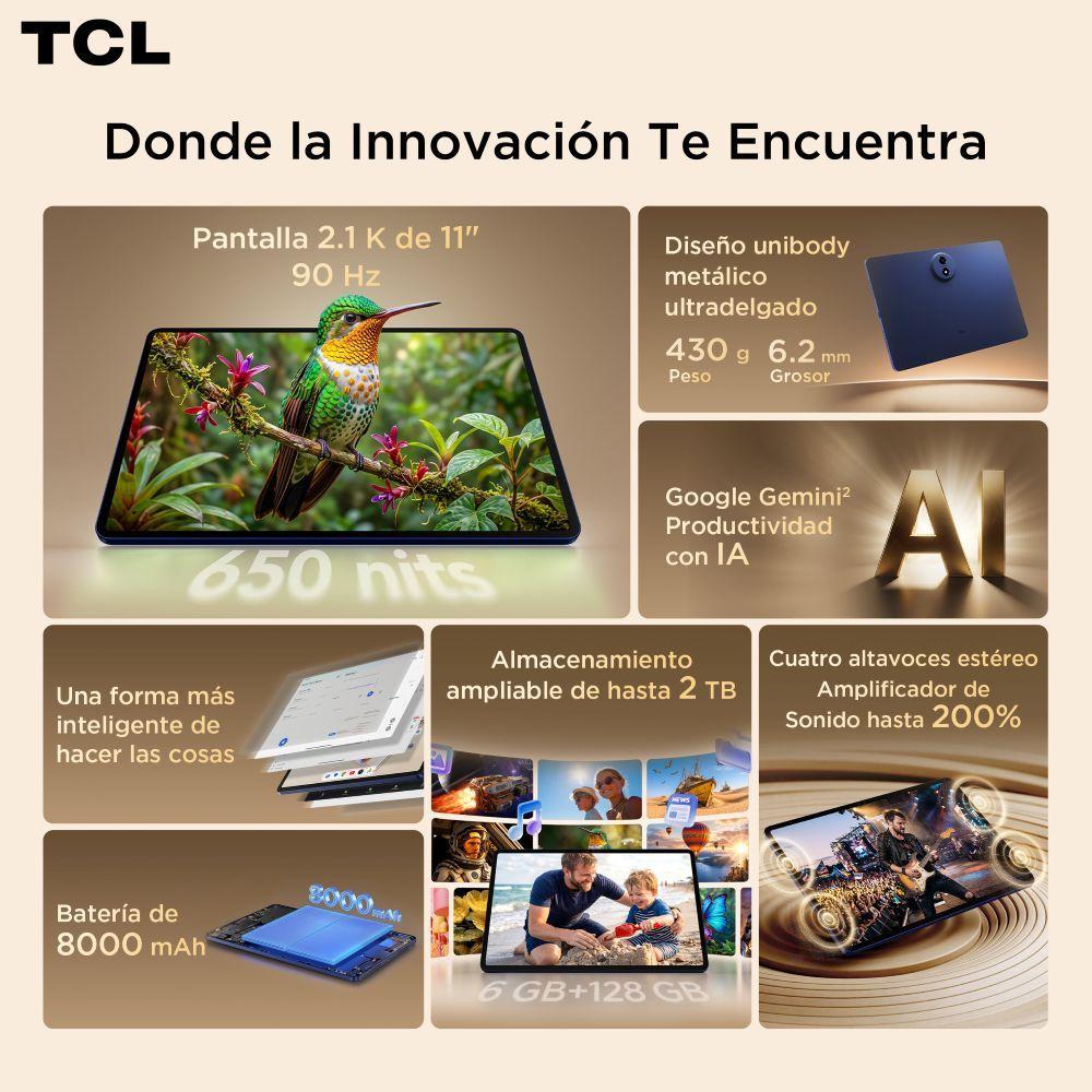 TAB A1 128GB / 6GB Octa Core 11" 2.1k 90Hz + Funda-3