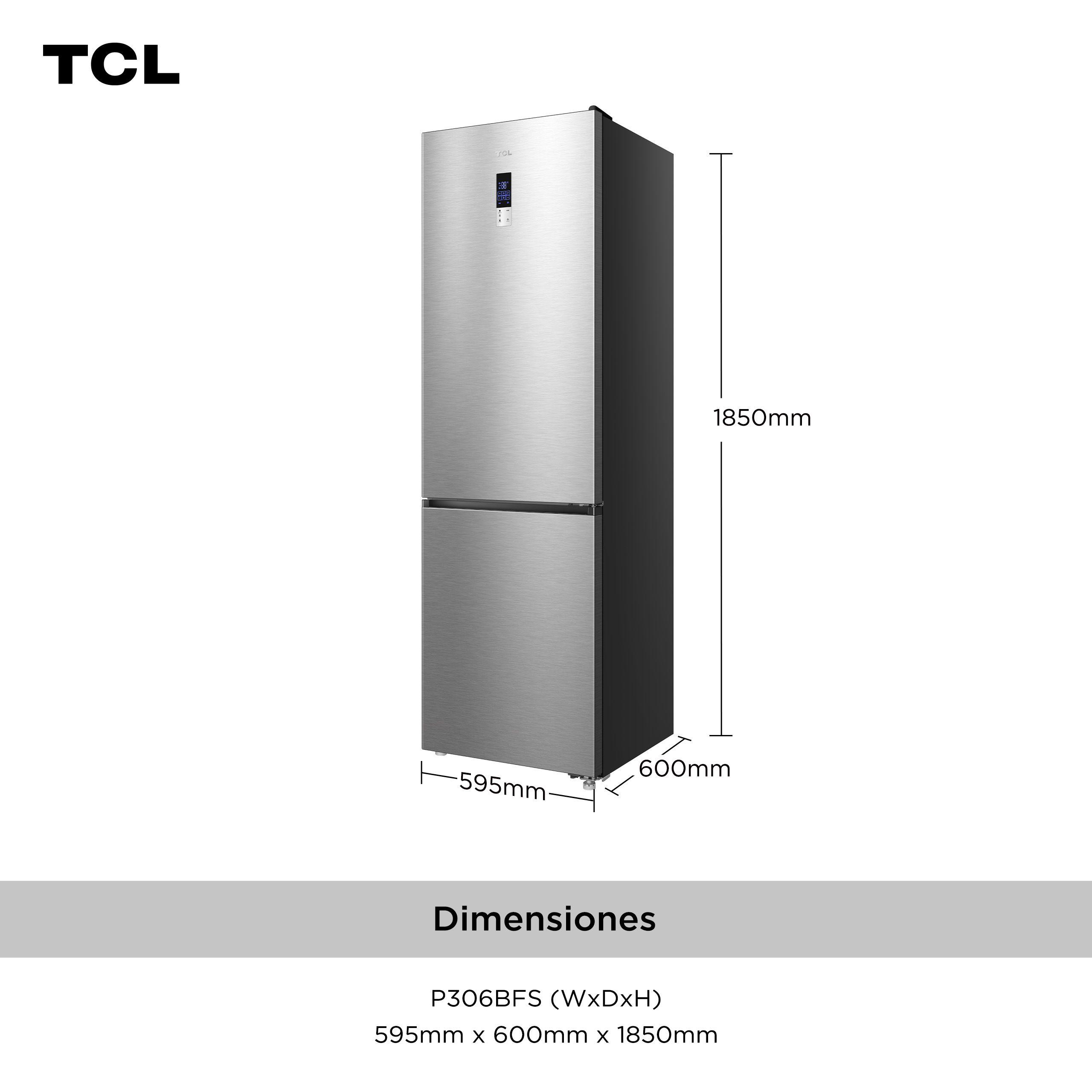 Refrigerador Bottom Freezer No Frost 306L P306BFS-3