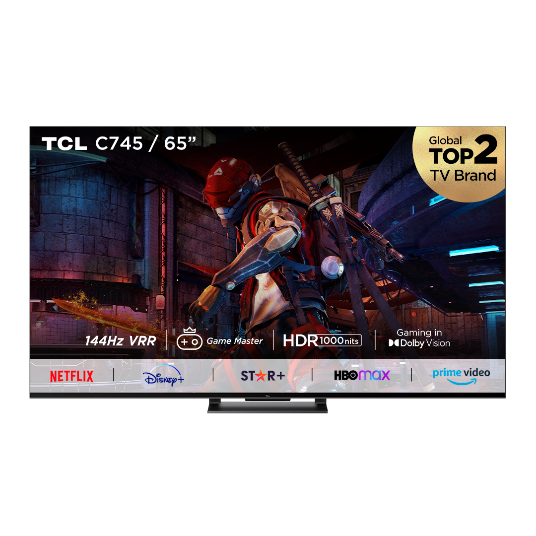 QLED 65" TCL 65C745 4K HDR Smart TV Google TV-0