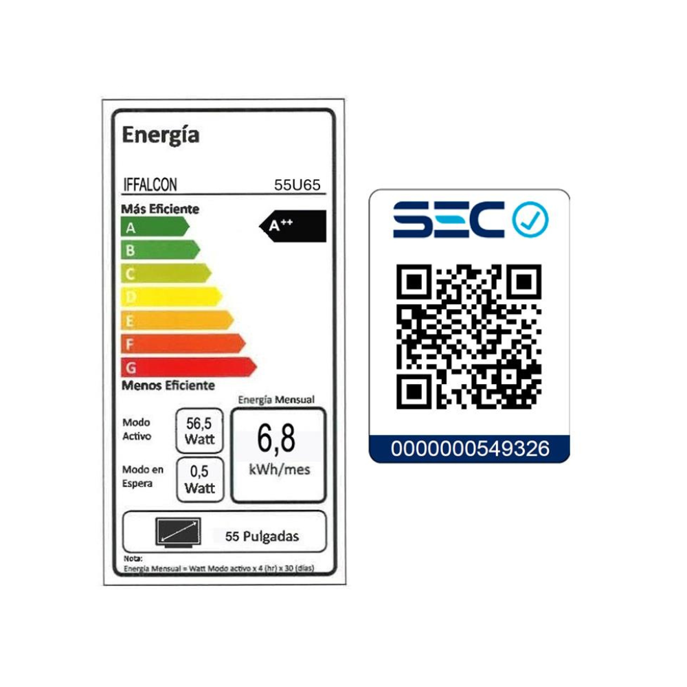 Smart TV iFFALCON 55 UHD 4K U65-6