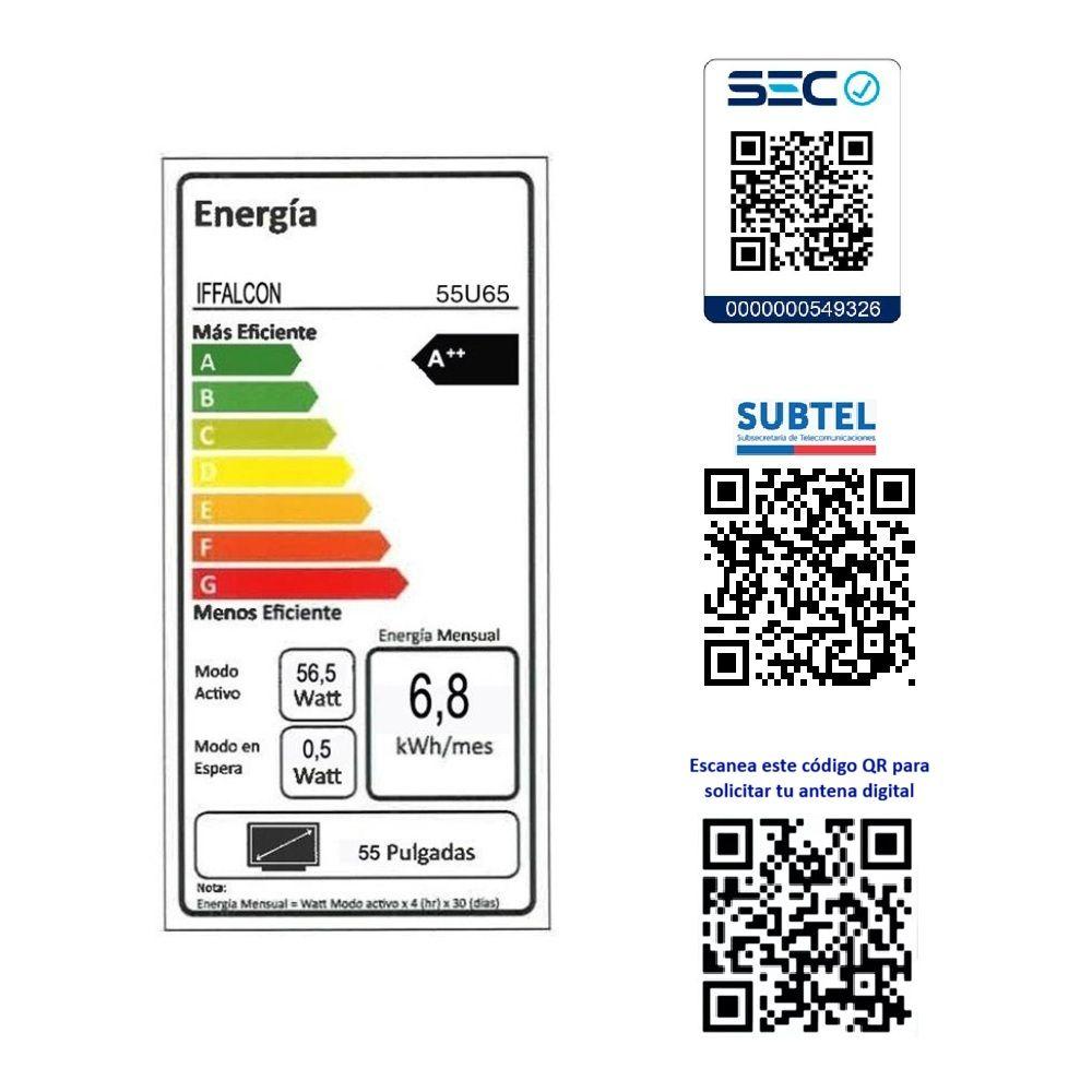 Smart TV iFFALCON 55 UHD 4K U65-6