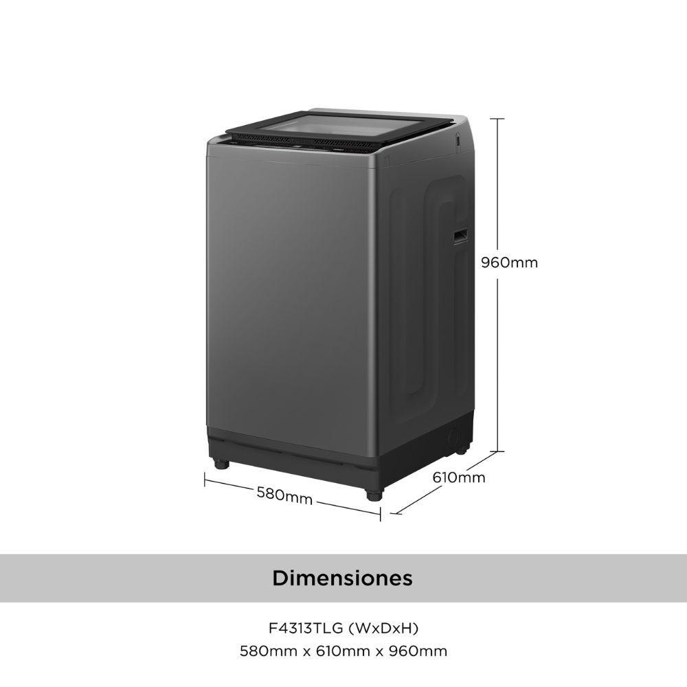Lavadora Carga Superior 13Kg  Titanio F4313TLG-2
