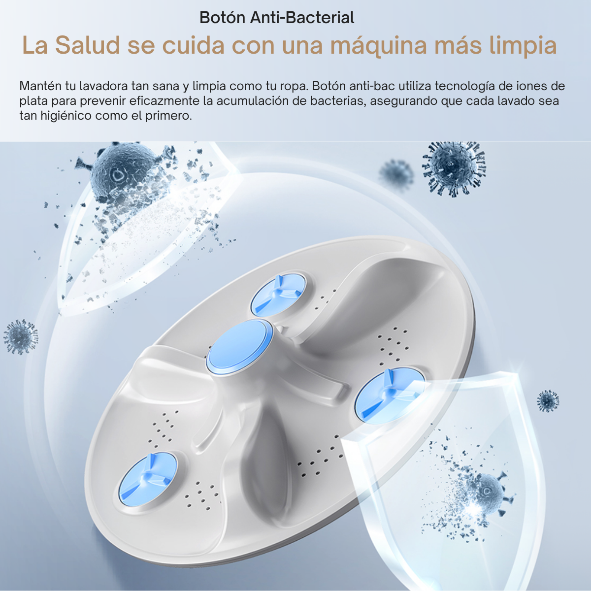 Lavadora Automática Carga Superior TCL 19Kg Titanium F319TLG-9