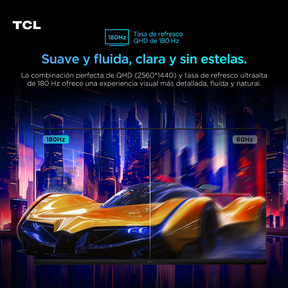 Monitor Gamer TCL 32" QD-Mini LED 32G64 QHD 180Hz-3