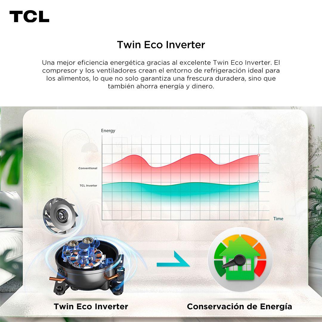 Refrigerador Side by Side TCL 631L P650SB-8