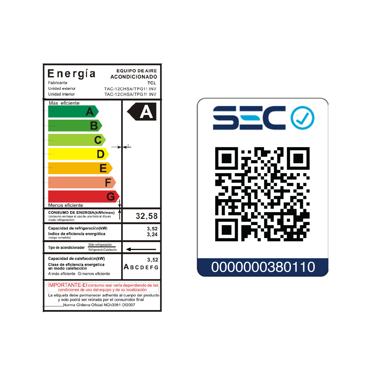 Aire acondicionado Split Mural Inverter 12000 BTU WIFI-5
