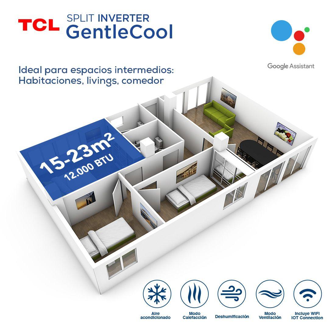 Aire acondicionado Split Mural Inverter 12000 BTU WIFI-6