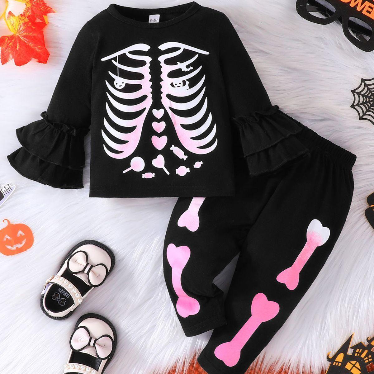DISFRAZ BEBE HALLOWEN ESQUELETO NIÑA-2