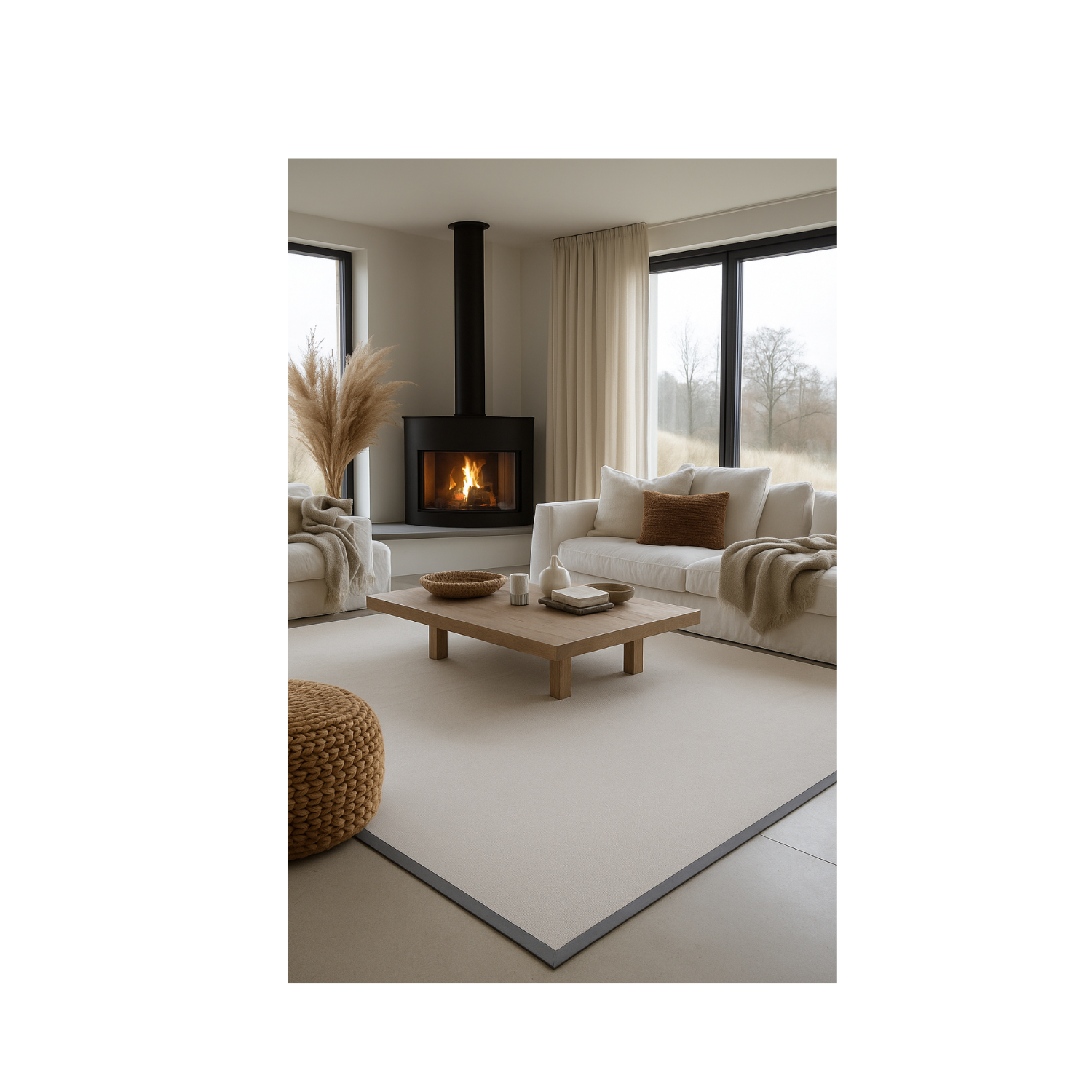 ALFOMBRA Aura 3 x 2 mts borde gris-2