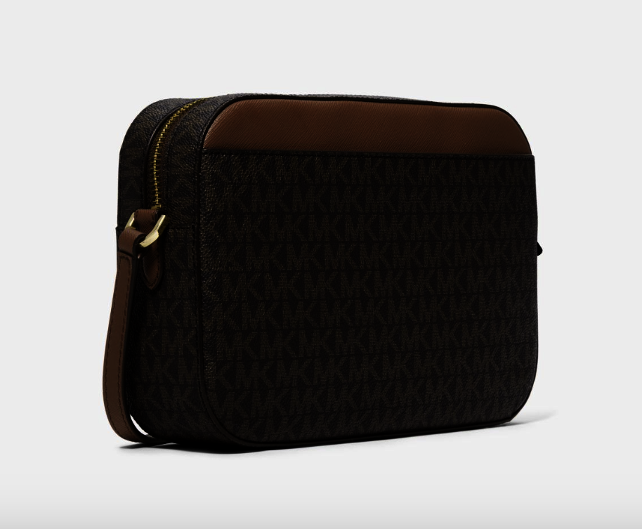 BANDOLERA MICHAEL KORS JET SET ITEM BROWN-1