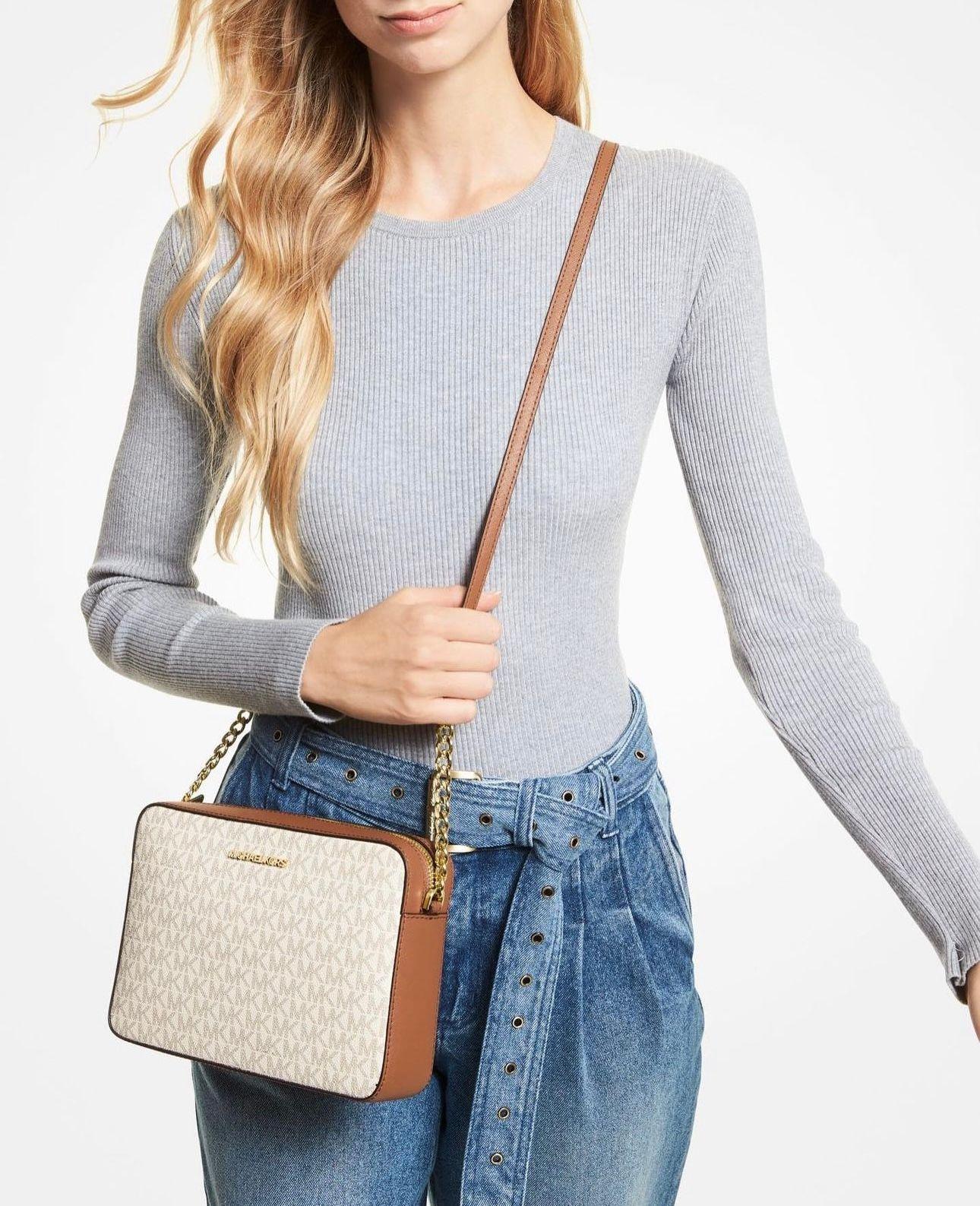 CROSSBODY MICHAEL KORS JET SET ITEM VAINILLA-1
