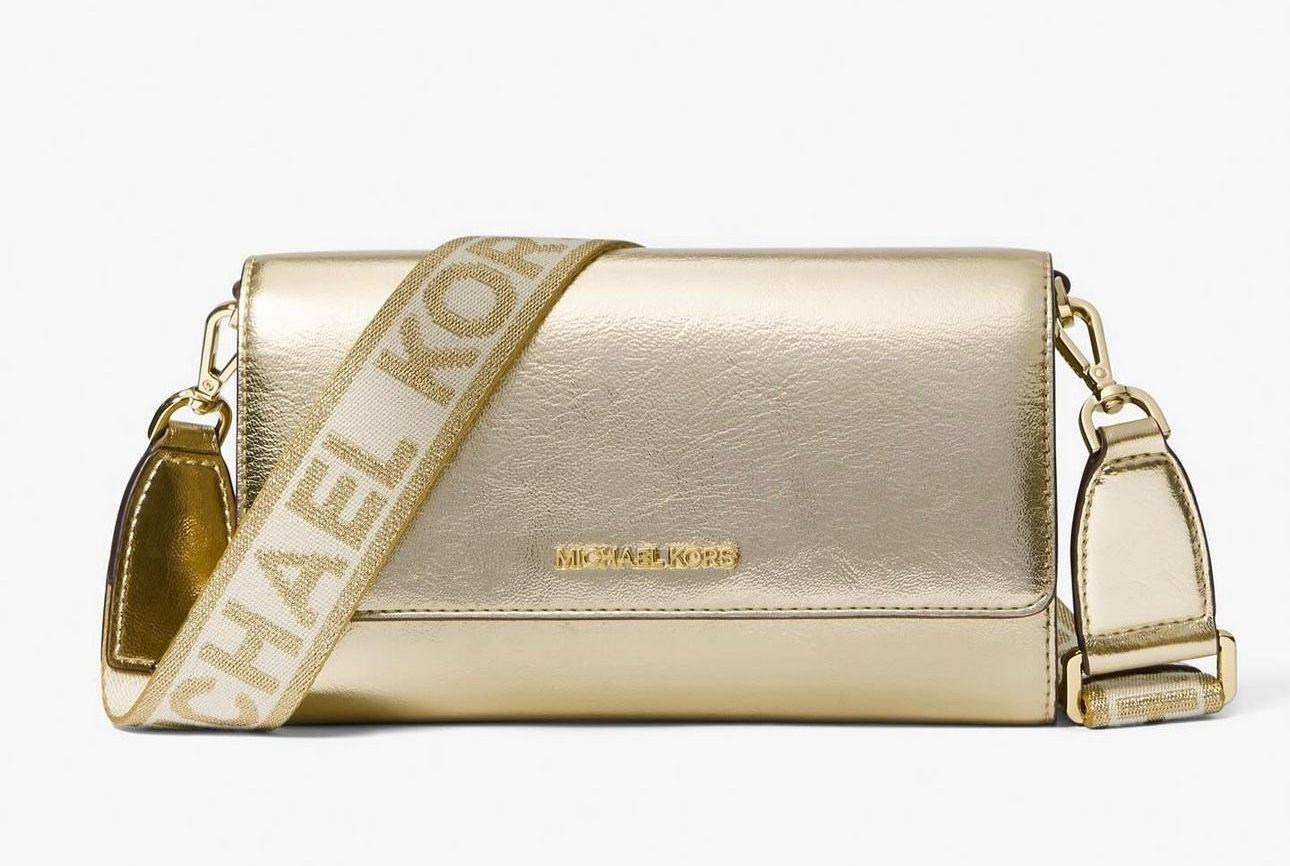 BANDOLERA MICHAEL KORS METALIZADA-0