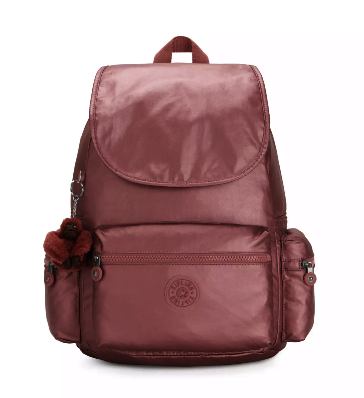 MOCHILA KIPLING EZRA COPPER METALLIC-0