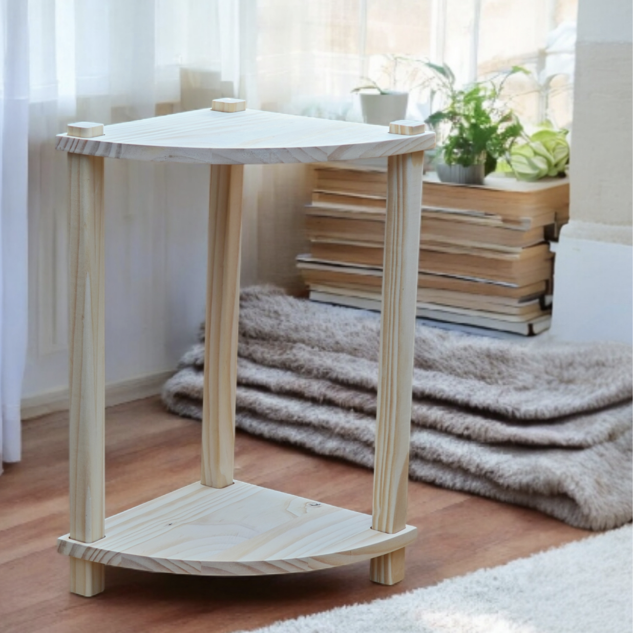 Mesa Lateral Esquina 46x60 cm Natural-0