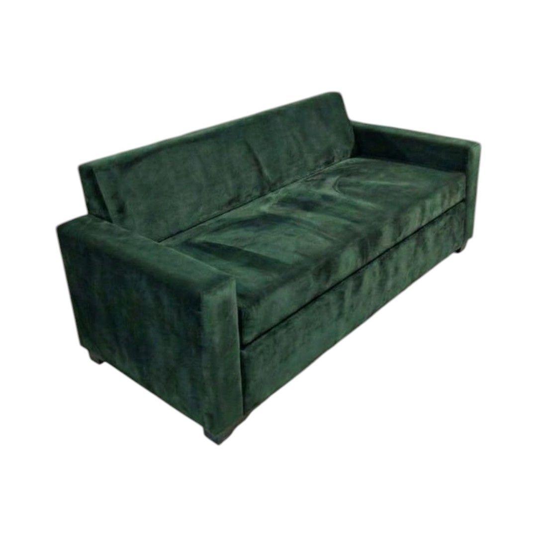 SOFA CAMA MILANO TRES POSICIONES FELPA VERDE-2
