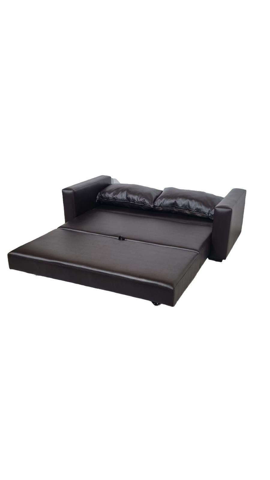 SOFA CAMA MULTIFUNCIONAL ECOCUERO CHOCOLATE-3
