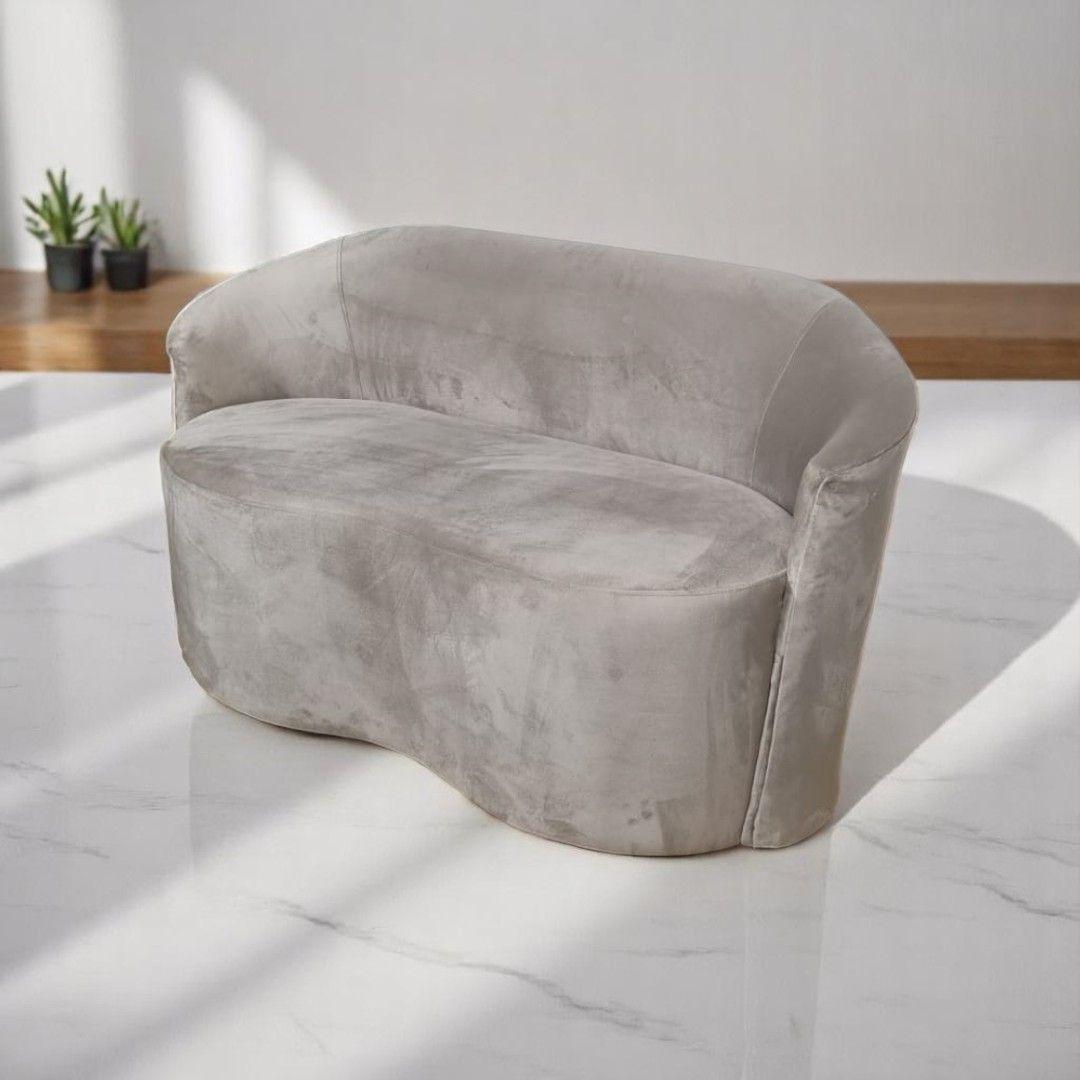 SOFA MONACO CURVO FELPA BEIGE-4