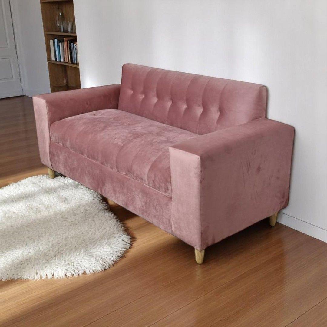 SOFA DOS CUERPOS FELPA PALO ROSA -2