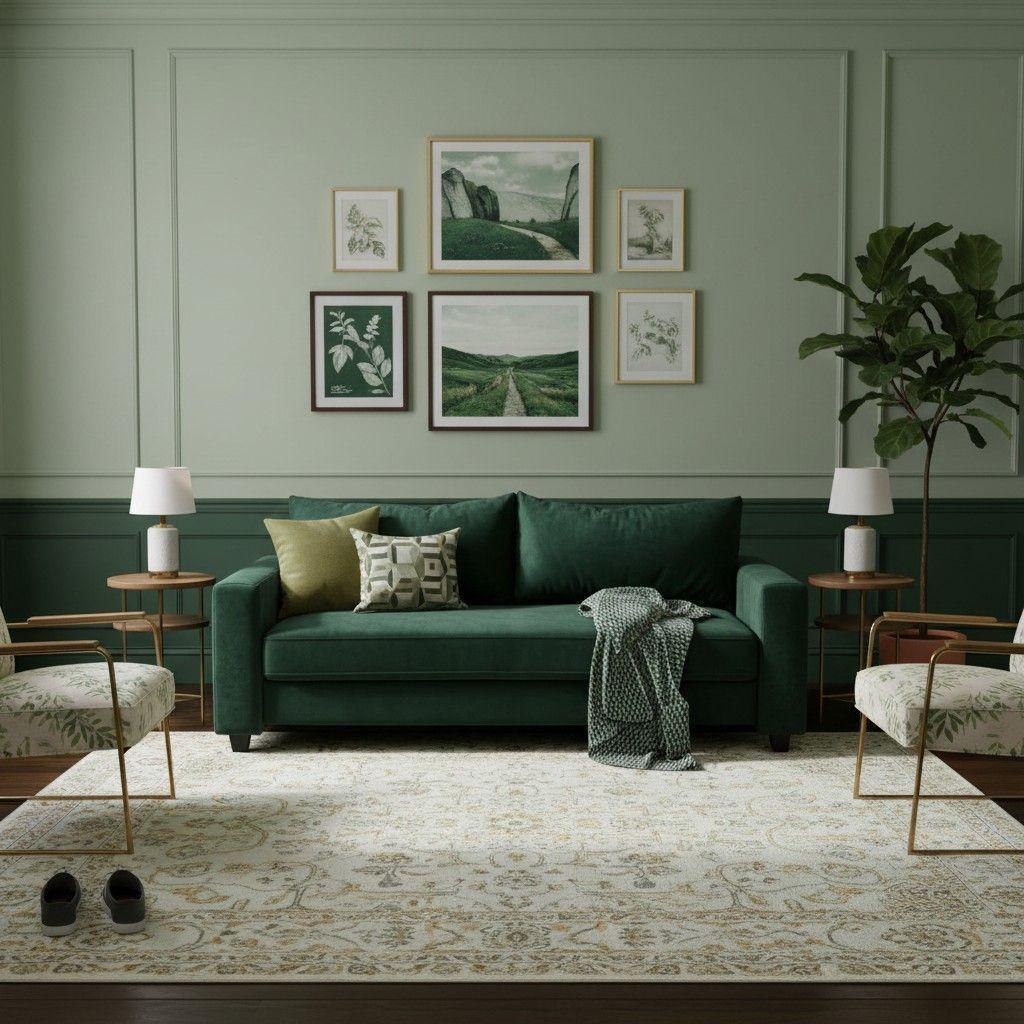SOFA CAMA MULTIFUNCIONAL FELPA VERDE OSCURO-4
