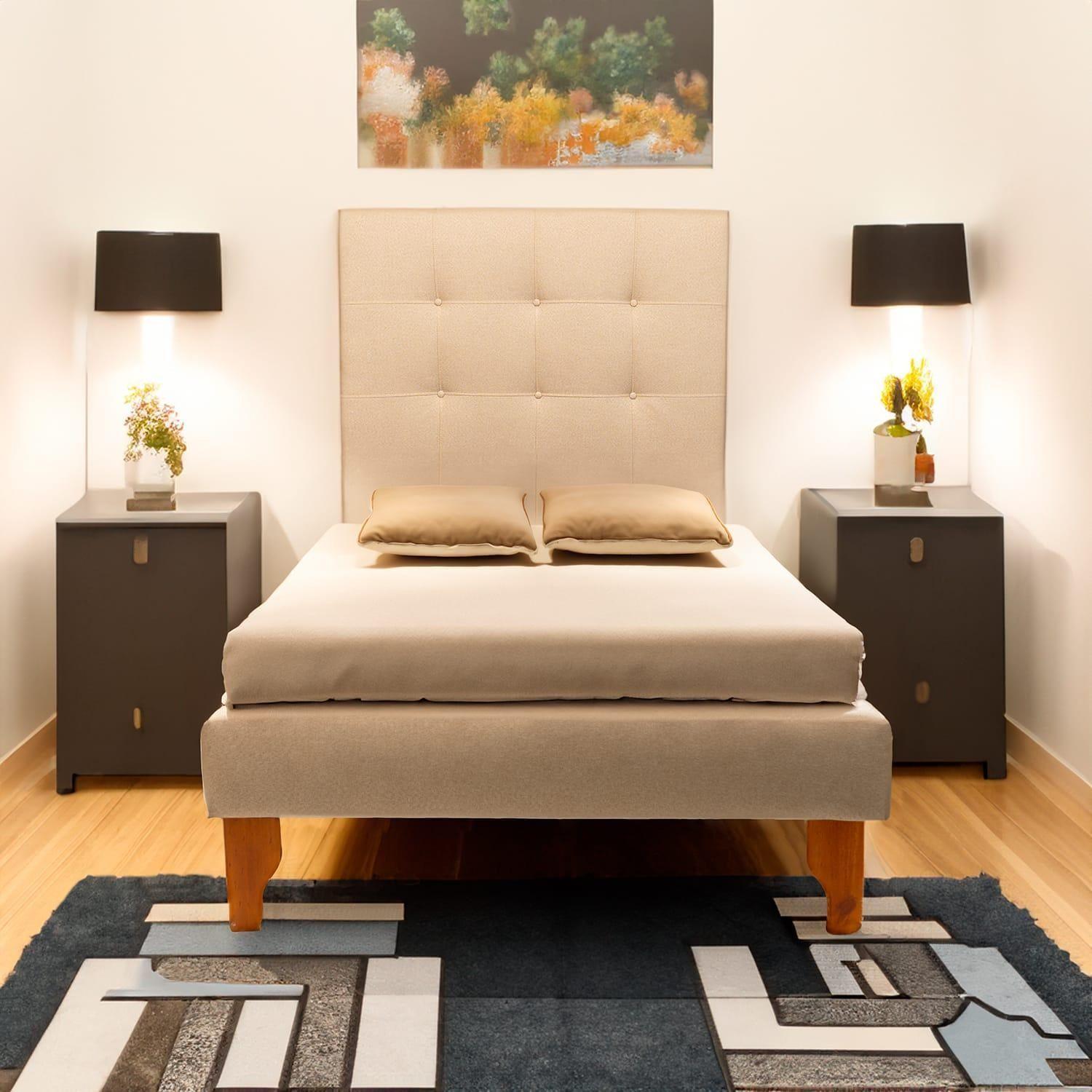 CAMA PLAZA Y MEDIA LINO BEIGE-2