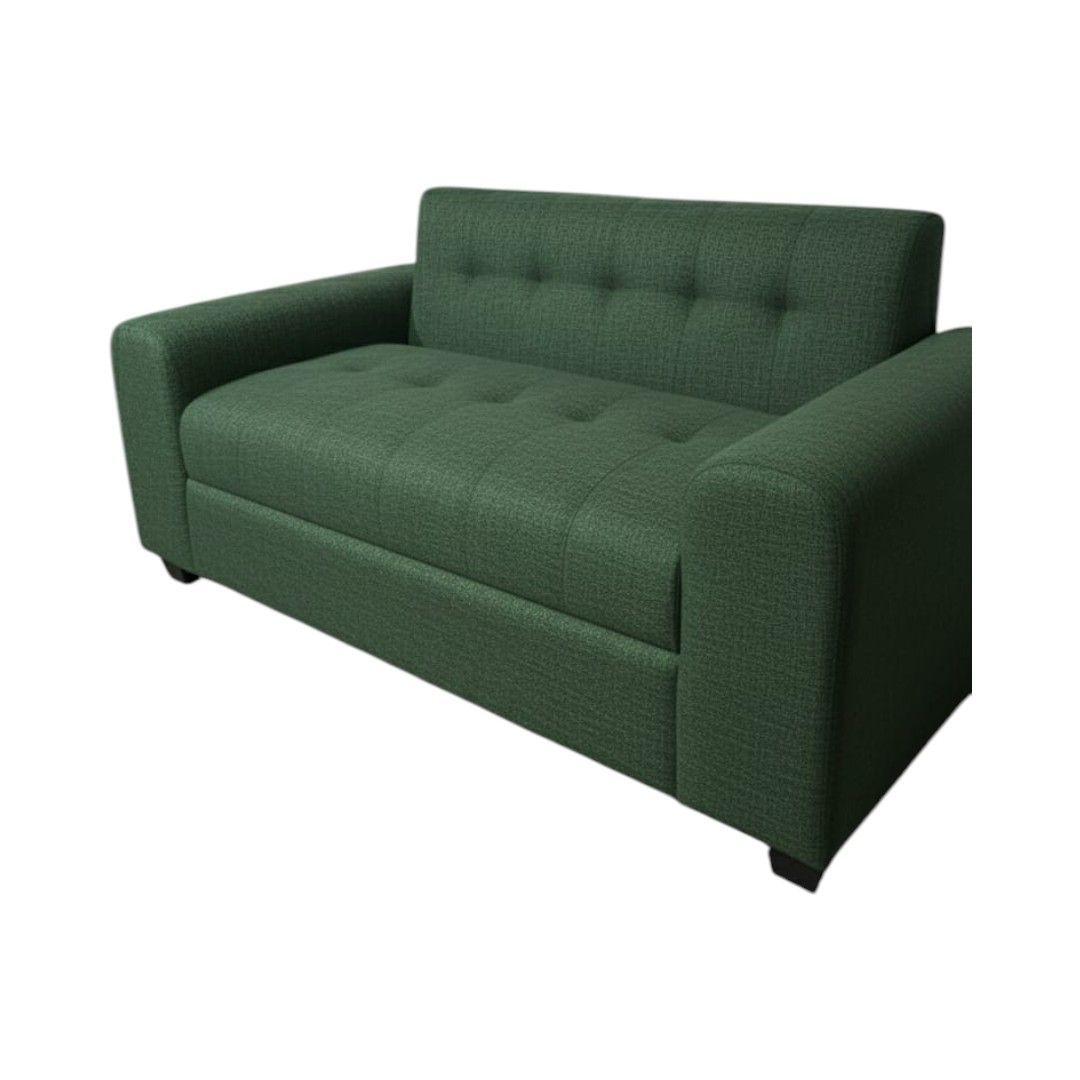 SOFA DOS CUERPOS BRAZO REDONDO LINO VERDE-2