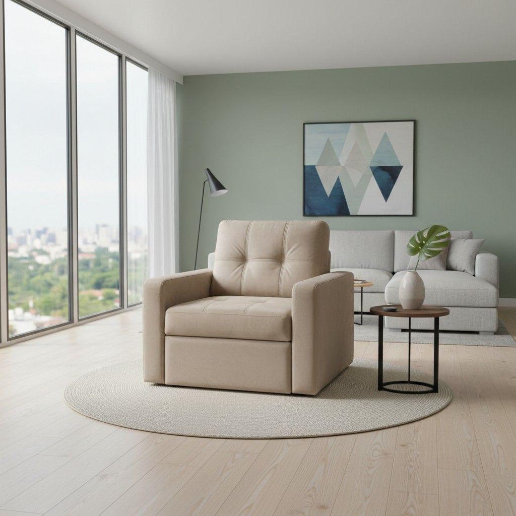 SOFA CAMA MILÁN UN CUERPO EN FELPA BEIGE-0