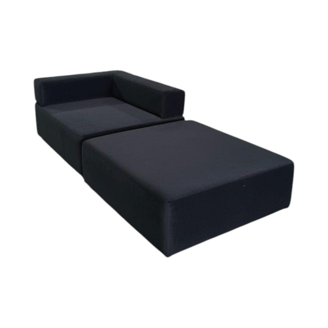 SOFA CAMA ARKOS EN FELPA NEGRA-2