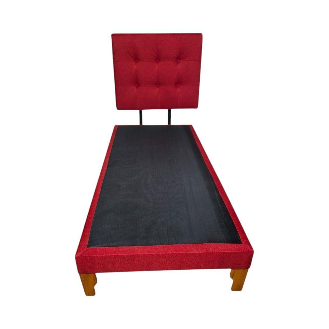 CAMA DE PLAZA LINO ROJO-2