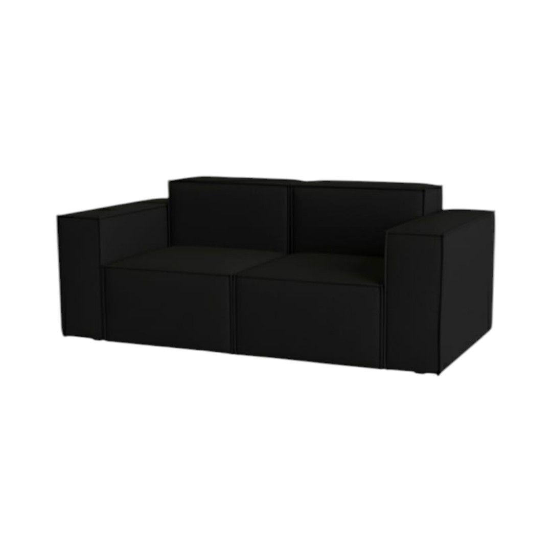 SOFA AURA TRES CUERPOS LINO NEGRO-2