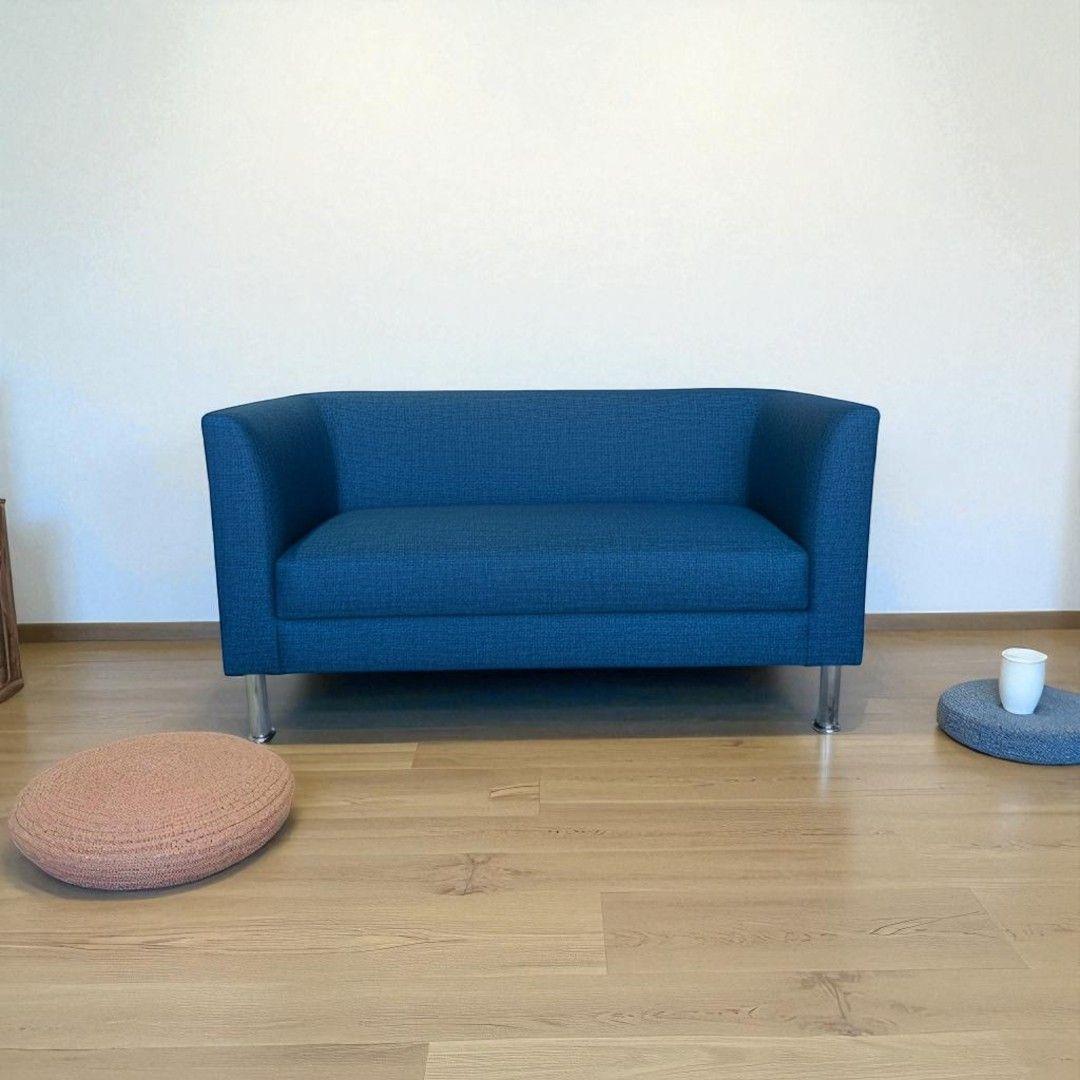 SOFA CARIBE DOS CUERPOS EN LINO AZUL-2