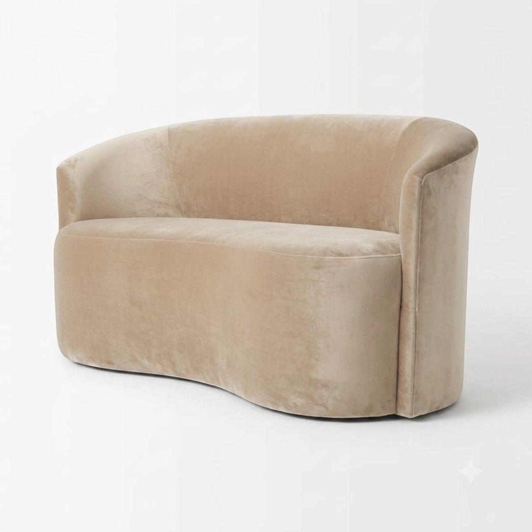 SOFA CURVO EN FELPA BEIGE-3