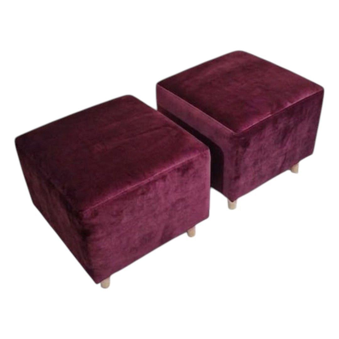 POUFS CUADRADOS EN FELPA BURDEO-2
