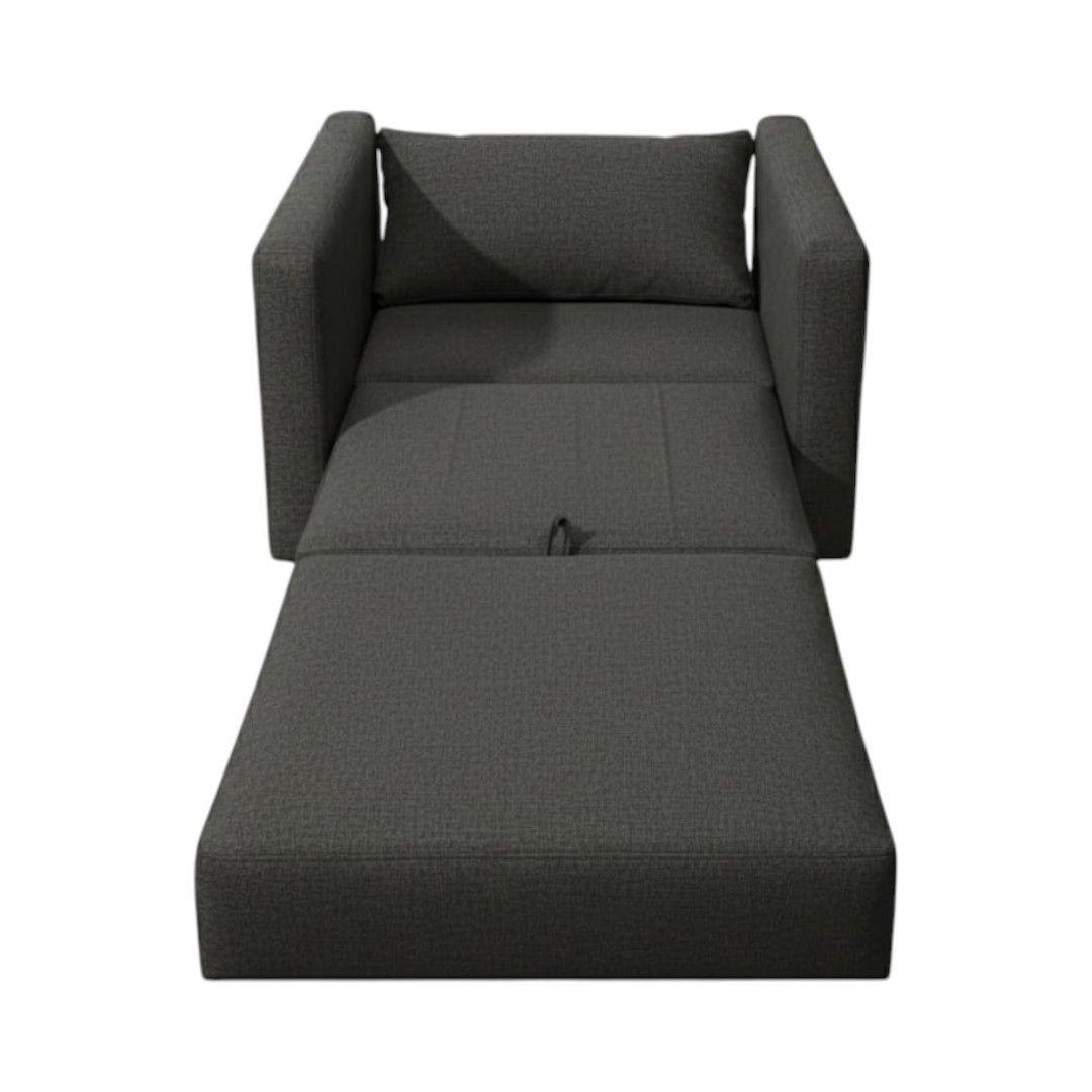 SOFA CAMA MULTIFUNCIONAL UN CUERPO LINO GRIS OSCURO-3