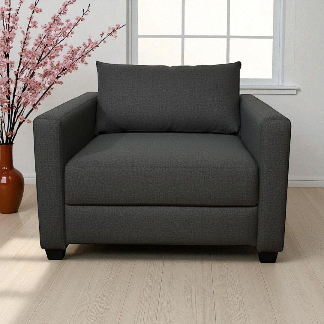 SOFA CAMA MULTIFUNCIONAL UN CUERPO LINO GRIS OSCURO-4