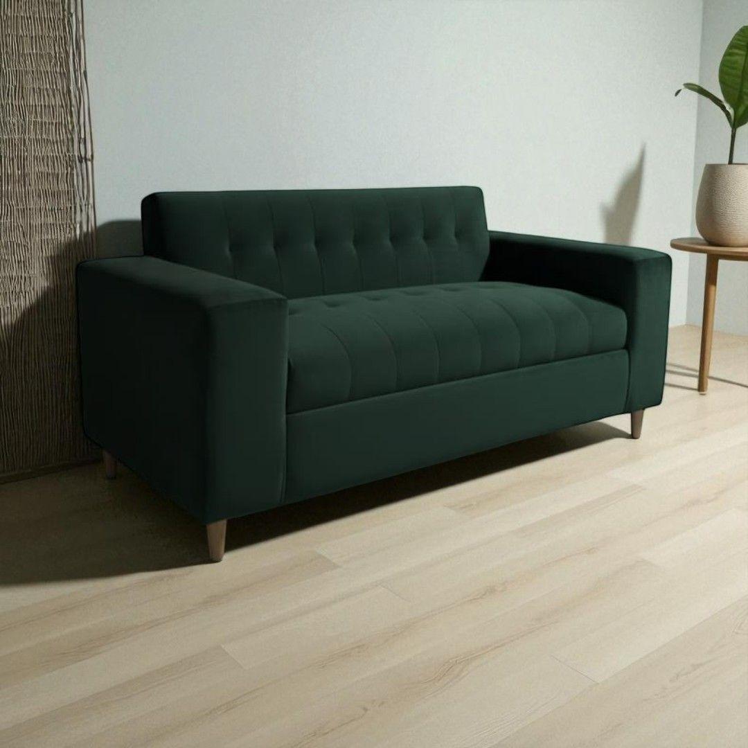 SOFA TRES CUERPOS FELPA VERDE-2