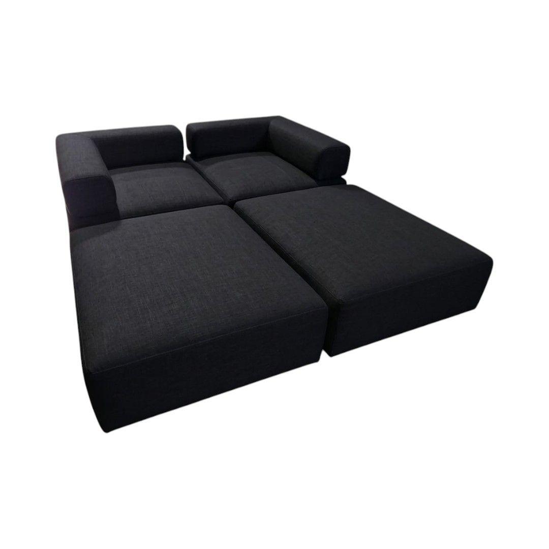 SOFA CAMA ARKOS DOS CUERPOS EN LINO NEGRO-3