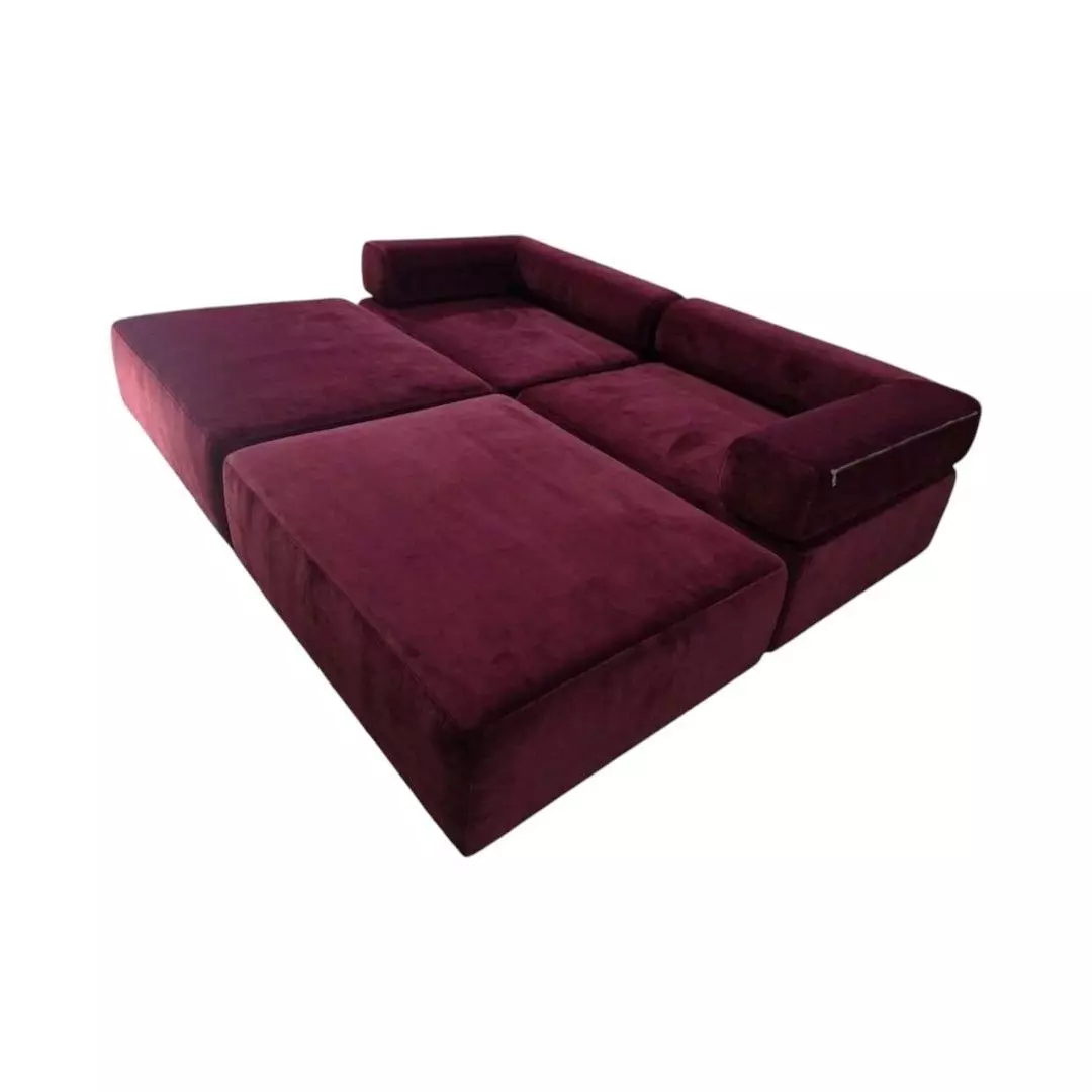 SOFA CAMA ARKOS DOS CUERPOS EN FELPA BURDEO-1