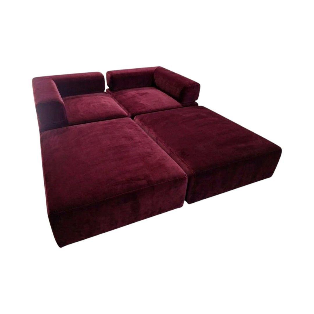 SOFA CAMA ARKOS DOS CUERPOS EN FELPA BURDEO-2