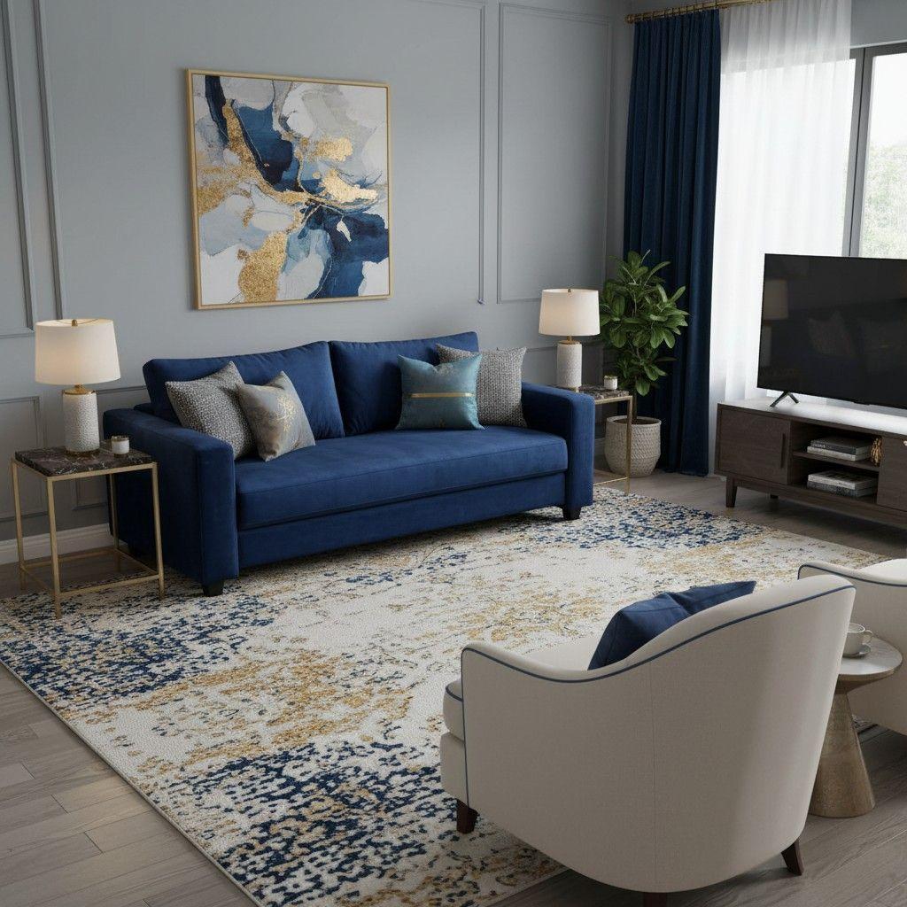 SOFA CAMA MULTIFUNCIONAL FELPA AZUL MARINO-4