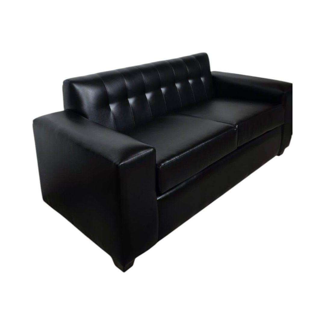 SOFA AMERICA DOS CUERPOS ECOCUERO NEGRO-3