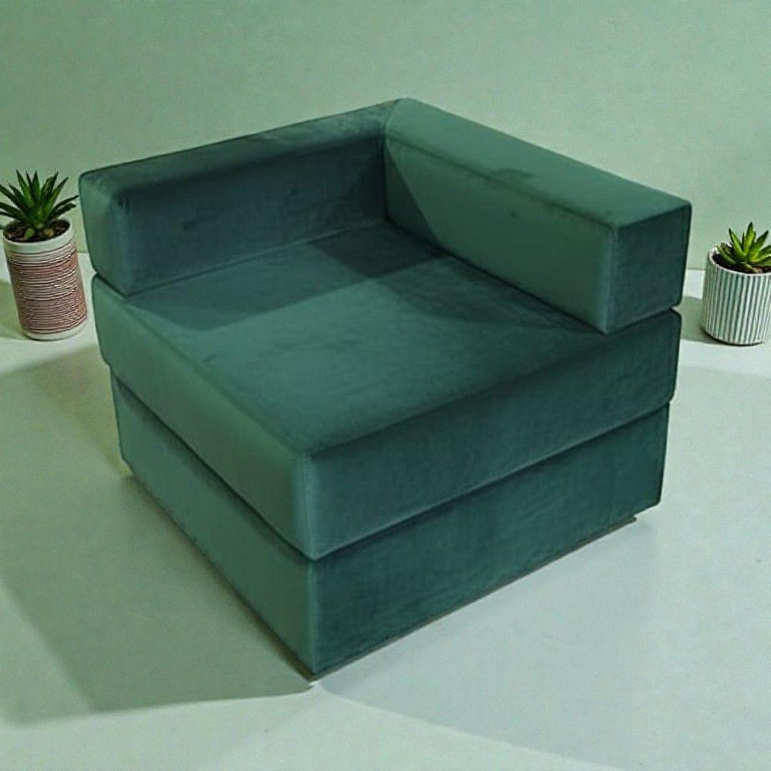 SOFA CAMA ARKOS EN FELPA VERDE-3
